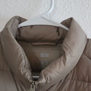 Uniqlo Taupe Ultra Light Down Jacket